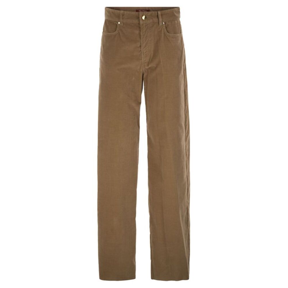 Maxmara Studio Women Mstfragola – Stretch Cotton Corduroy Trousers